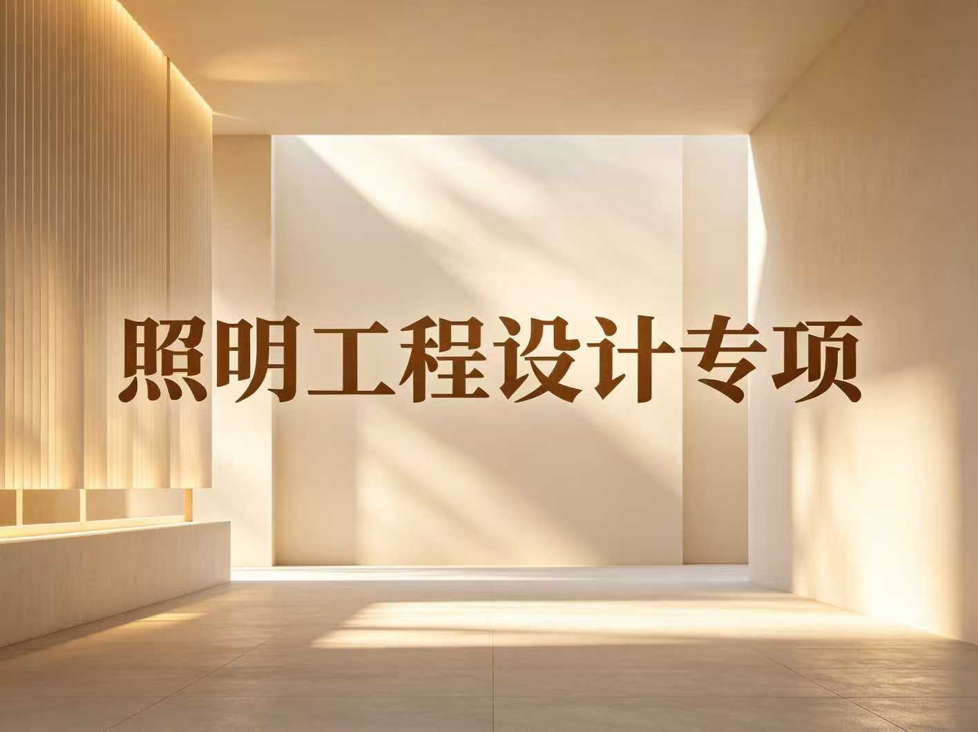 照明工程设计专项资质